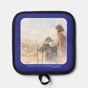 No unimportant person pot holder