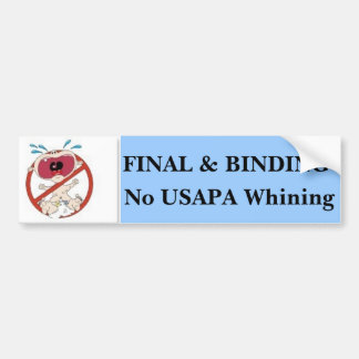 No USAPA Whining #2 Bumper Sticker