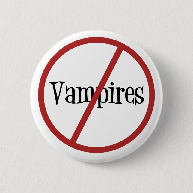 No Vampires Button (Front)