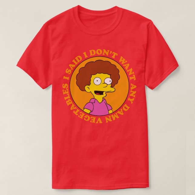 No Vegetables T-Shirt (Design Front)