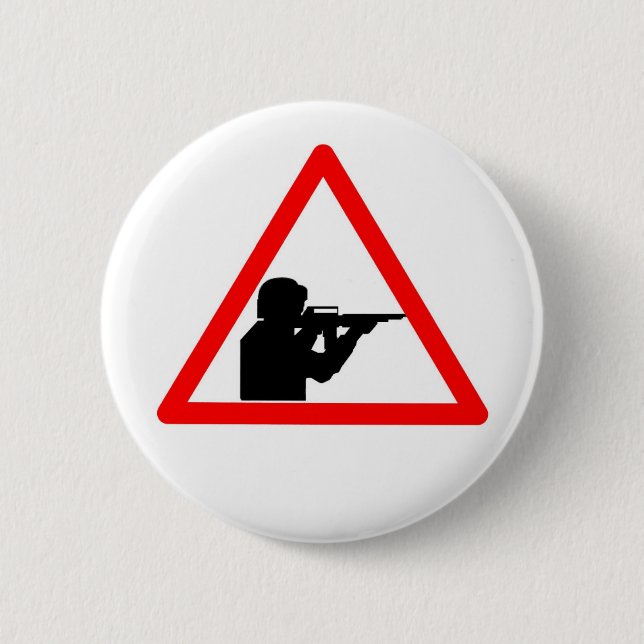 no-violence 2 inch round button (Front)
