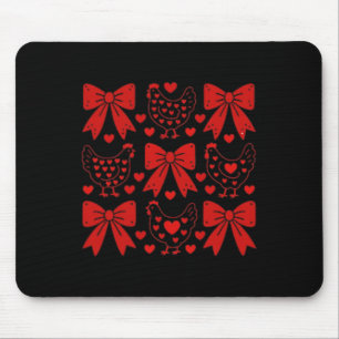 No Visible Text Detected - Chicken Lover's Cozy Pa Mouse Pad