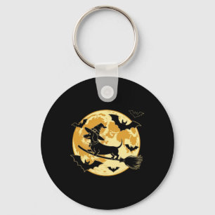 No Visible Text Detected Witch Vibes Enthusiast Ha Keychain