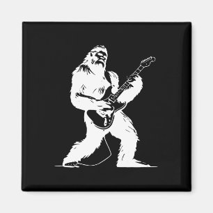 No Visible Text Detected Yeti Guitarist Rock Lover Magnet