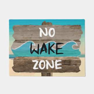NO WAKE ZONE DOORMAT