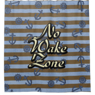 No Wake Zone Nautical Ship Anchors And Wheels