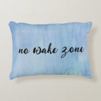 No Wake Zone On Watercolor Abstract