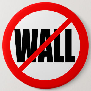 "NO WALL" 6-inch 6 Inch Round Button