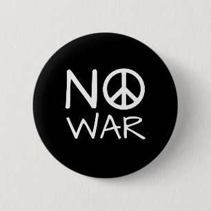 No War  2 Inch Round Button