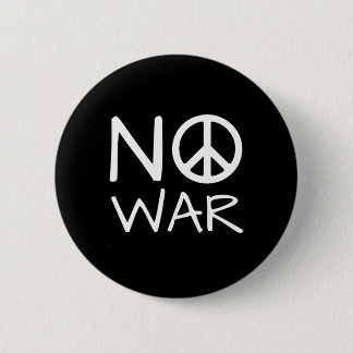 No War 2 Inch Round Button