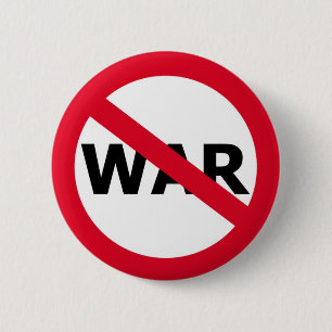 No War 2 Inch Round Button