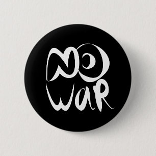 No War 2 Inch Round Button