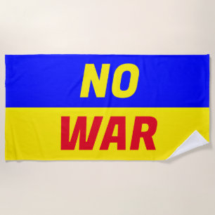 NO WAR Beach Towel