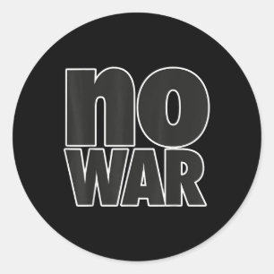 No War - Designs For The Peace Movement 5  Classic Round Sticker