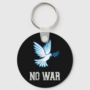 No War, Dove Of Peace, Anti-war, No War Keychain