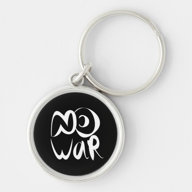 No War Keychain (Front)