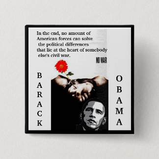 no_war_mahmood copy, In the end, no amount of A... 2 Inch Square Button