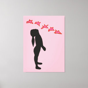 No War Modern Abstract Painting Canvas Print