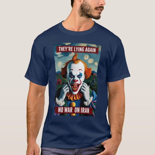 No War On Iran Peace Tee (Front)