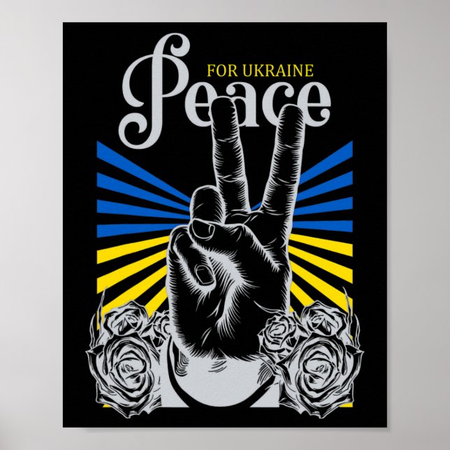 No War Peace For Ukraine  Poster (Front)