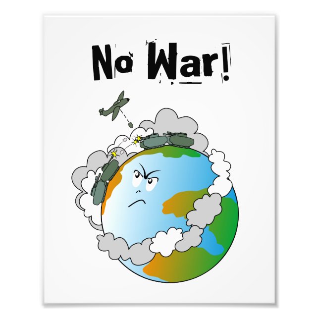 No war! photo print (Front)