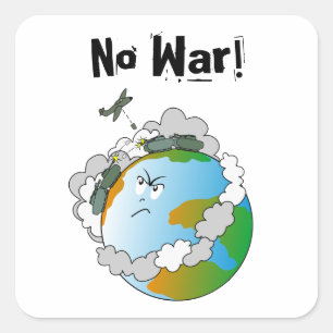 No war! square sticker