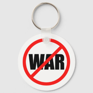 No War Symbol Keychain