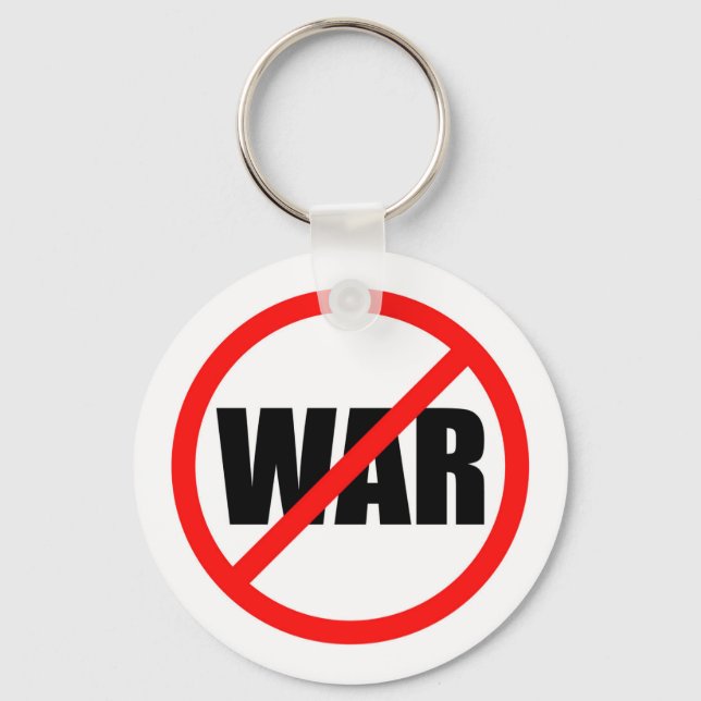 No War Symbol Keychain (Front)