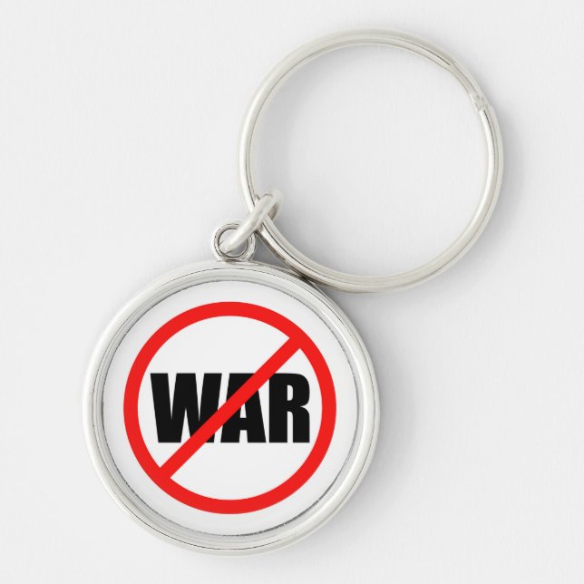 No War Symbol Keychain (Front)