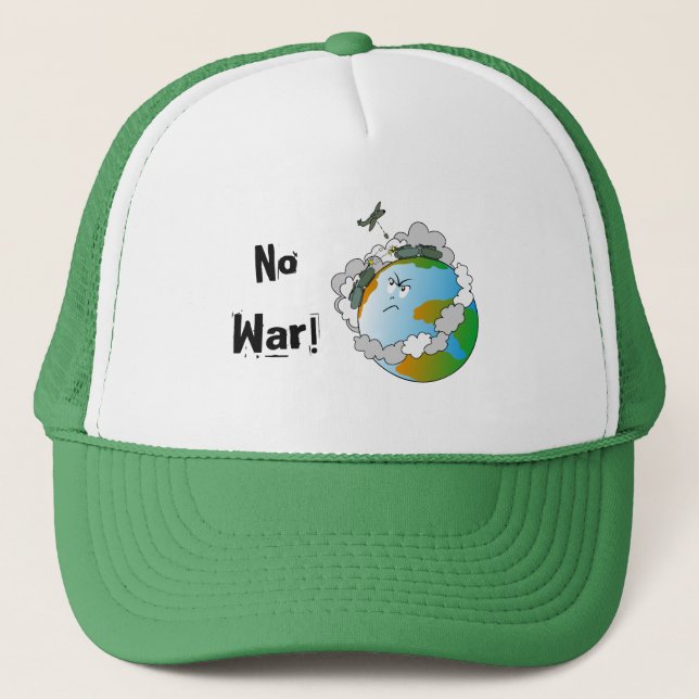 No war! trucker hat (Front)