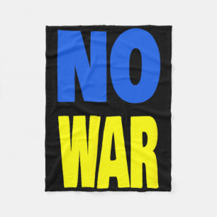No War Ukraine Fleece Blanket