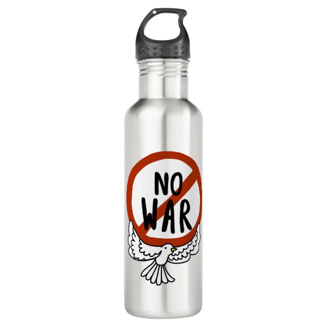 No War With Dove 710 Ml Water Bottle (Front)