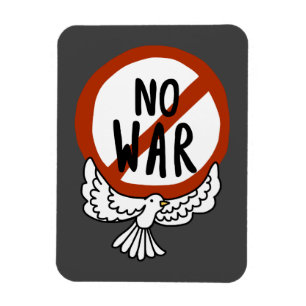 No War With Dove Magnet