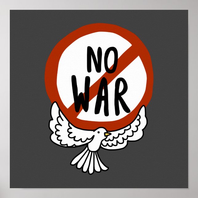 No War With Dove Poster (Front)