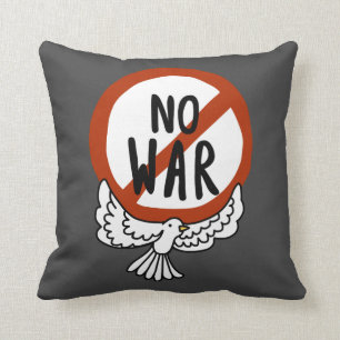 No War With Dove Throw Pillow