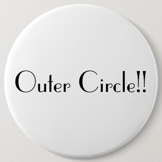 No way Jose 6 Inch Round Button (Front)