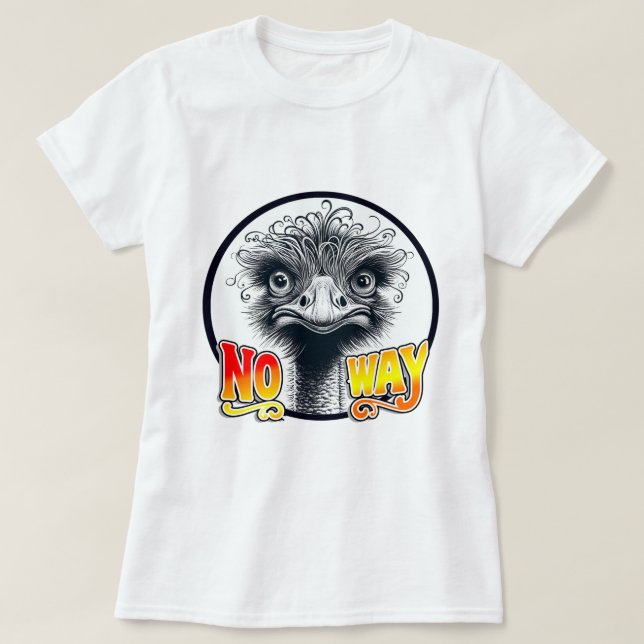 No Way Split Emu Tee (Design Front)