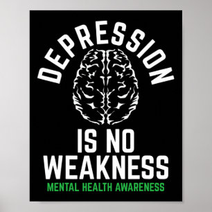 No Weakness Mental Health Mental Health Awareness  Poster