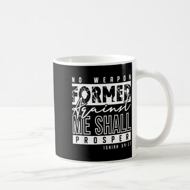 No Wean Formed Against Me Shall Prosper Christian  Coffee Mug (Right)