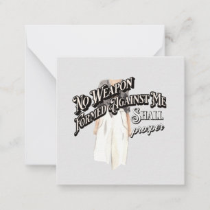 No Weapon Formed Against Me Card