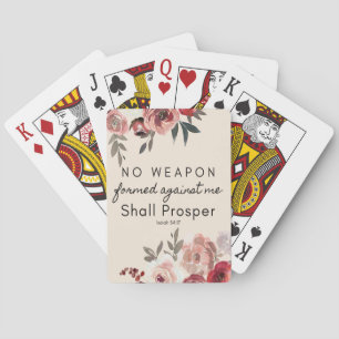 No Weapon Formed Against Me Playing Cards
