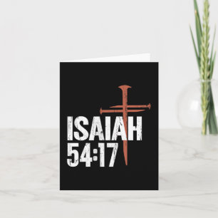 No Weapon Formed Against Me Shall Prosper - Front Card
