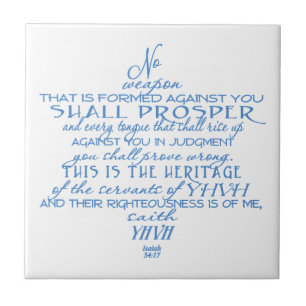 No Weapon Star of David Tile