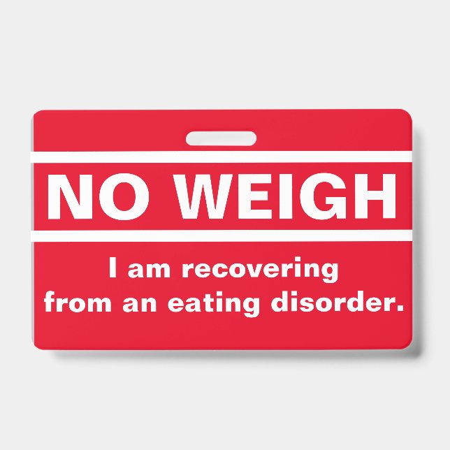 No Weigh - Recovery Badge (Front)