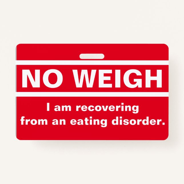 No Weigh - Recovery Badge (Front)