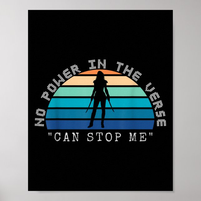 No Wer In The Verse Can Stop Me, Funny Insration Q Poster (Front)