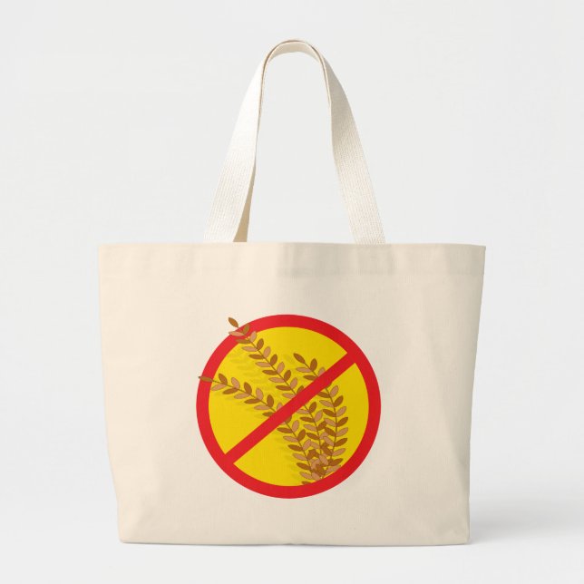 No Wheat Large Tote Bag (Front)