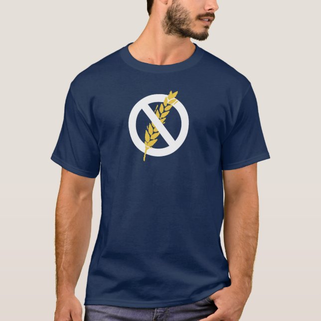 No Wheat (white logo) T-Shirt (Front)
