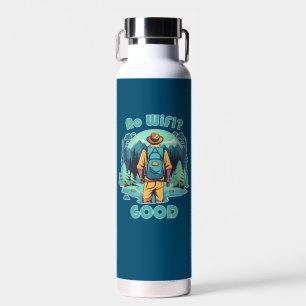 No Wifi Good Backpacker Water Bottle