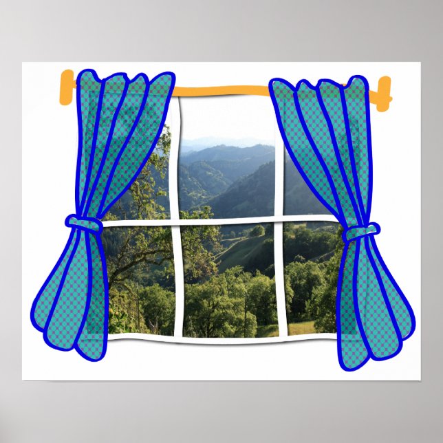 No Window Faux Window Funny Work Place Poster (Front)